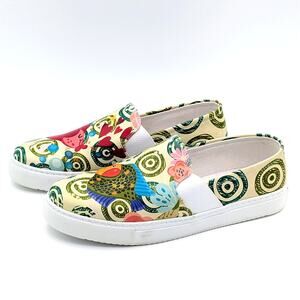 Streetfly Canvas Sneakers Womens EU 42 US 11 Slip-On Unique Aquatic Art To Wear